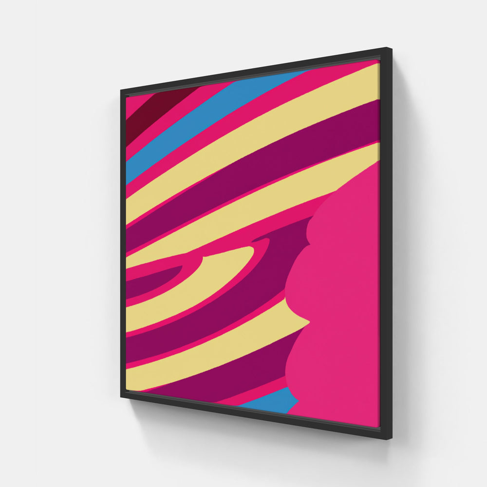 Pink On earth-Canvas-artwall-20x20 cm-Black-Artwall