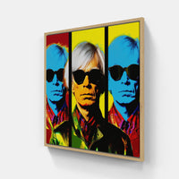 Warhol's Bold Expressionism-Canvas-artwall-20x20 cm-Wood-Artwall