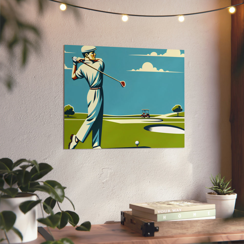 Golf Course Sunrise- Tableau aluminium