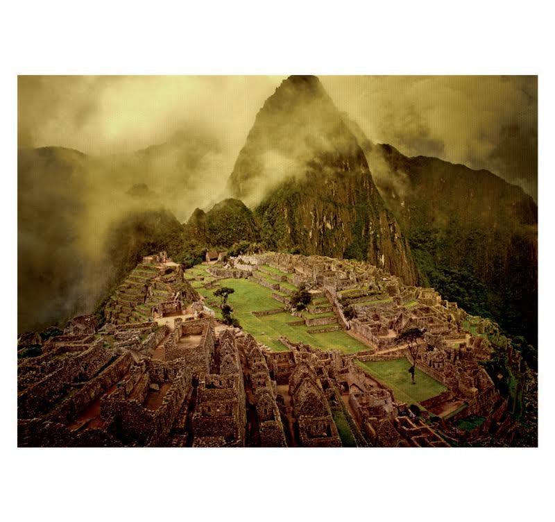 Machu Picchu Design Landscape Canvas