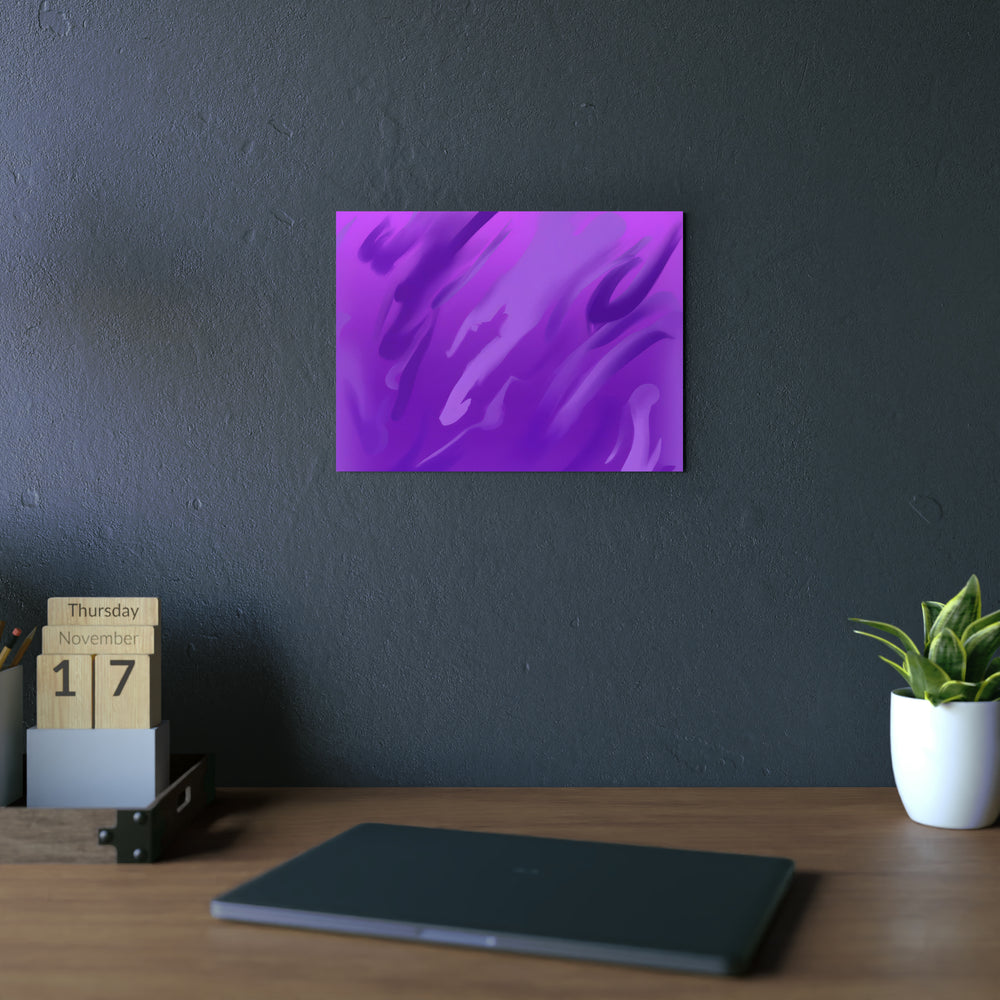 Mer violet sommeil- Tableau aluminium