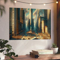 New-York, Forever, Love, Home.- Tableau aluminium