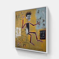 Urban Basquiat Vibe-Canvas-artwall-20x20 cm-White-Artwall