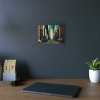 New-York Aime Amour.- Tableau aluminium