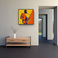 Soulful Saxophone Serenade-Canvas-artwall-Artwall