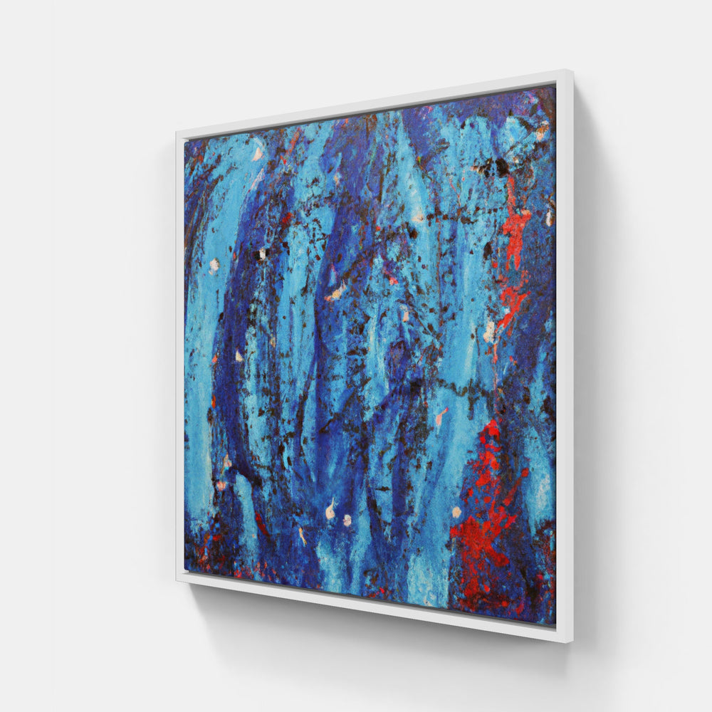 Blue sky spreads peace-Canvas-artwall-20x20 cm-White-Artwall