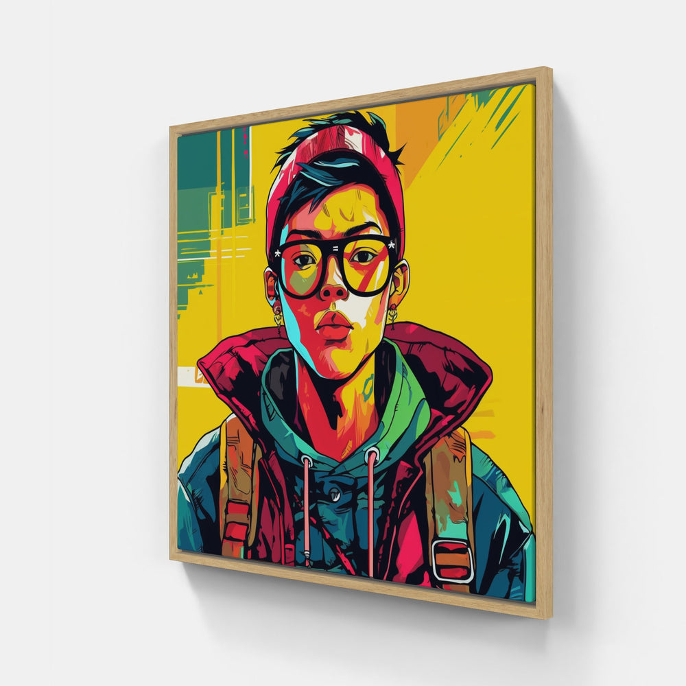 Streetwear Art Fusion-Canvas-artwall-20x20 cm-Wood-Artwall