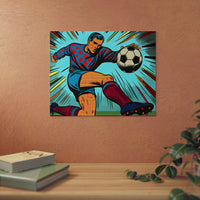 Foot touche goalee.- Tableau aluminium