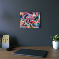 Soleil Rose Fleurs- Tableau aluminium