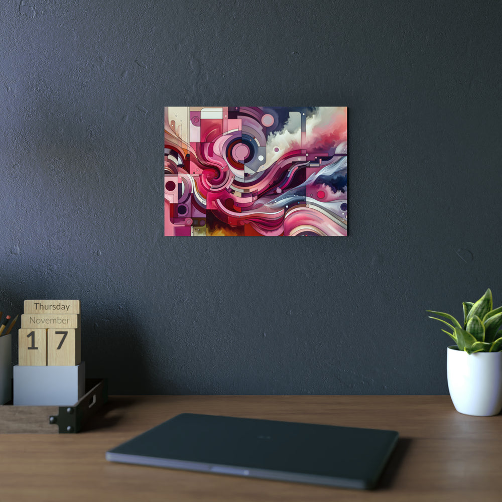 Aimez rose amour- Tableau aluminium