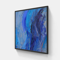 Blue skies smiling-Canvas-artwall-20x20 cm-Black-Artwall