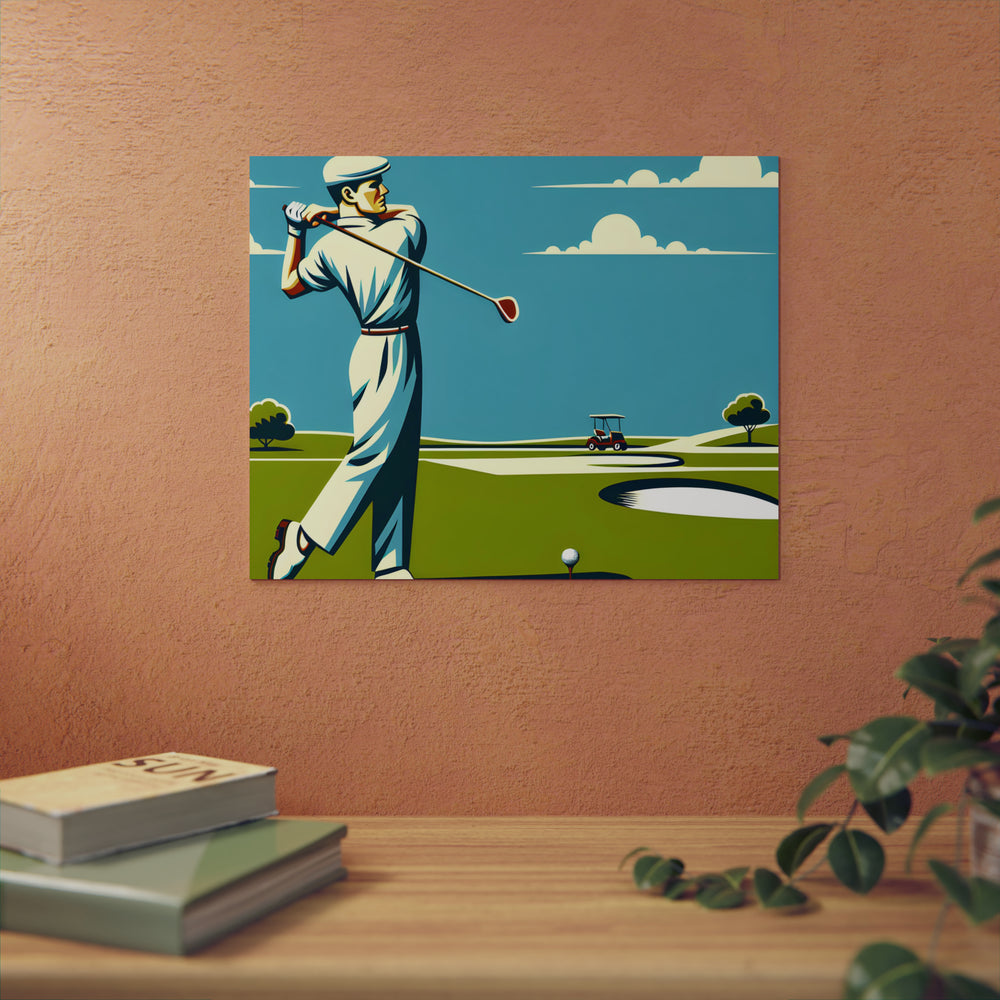 Golf Course Sunrise- Tableau aluminium