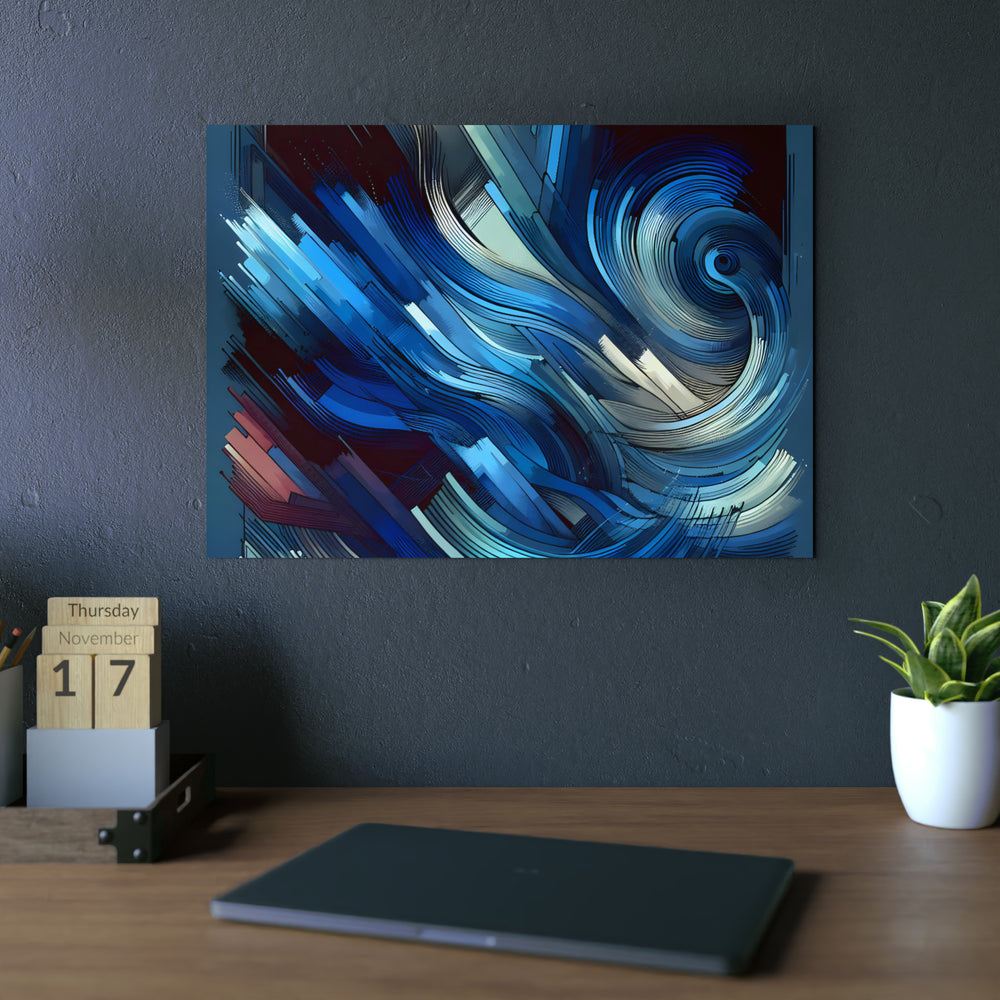 Bleu ciel espoir.- Tableau aluminium