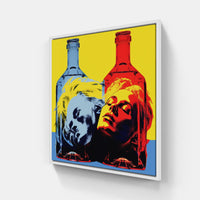 Warhol's Timeless Legacy-Canvas-artwall-20x20 cm-White-Artwall