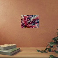 Aimez rose amour- Tableau aluminium