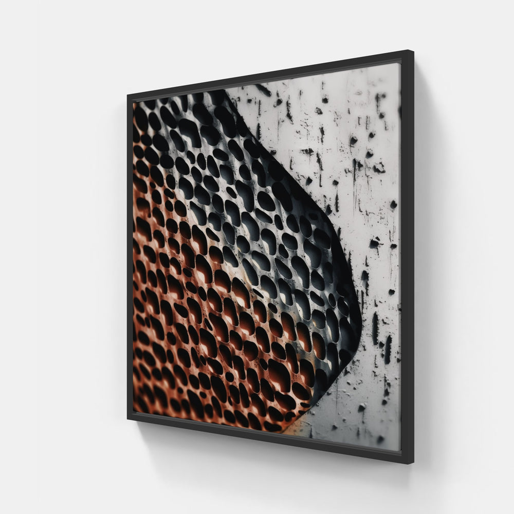 Unveiling Essence Play-Canvas-artwall-40x40 cm-Black-Artwall