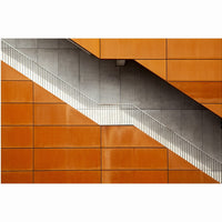 Orange Stairs Modern Art Photo