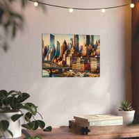 New-York Amour Eternel.- Tableau aluminium