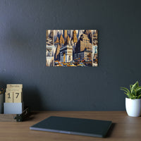 New-York jamais dormir.- Tableau aluminium