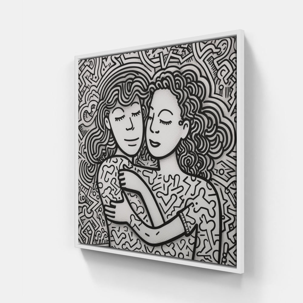 Doodle Doodle Dream-Canvas-artwall-20x20 cm-White-Artwall