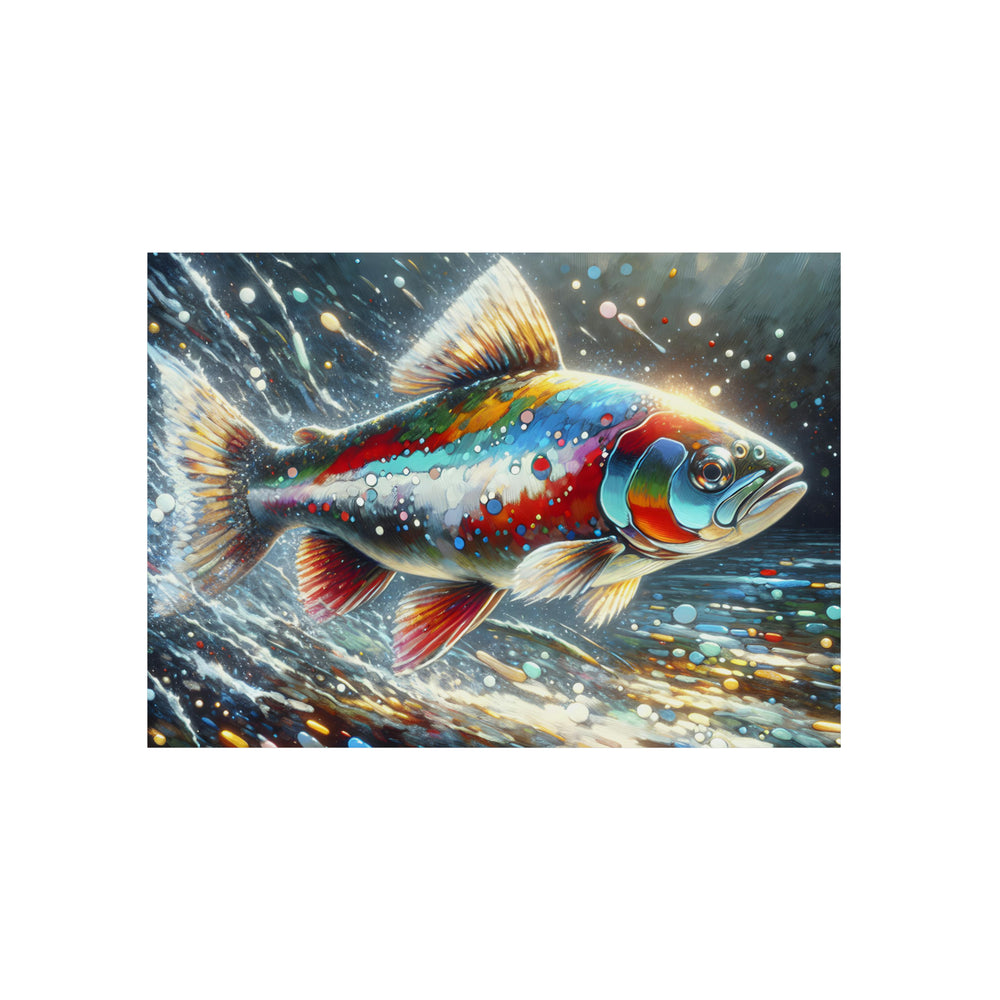 poisson en majesté - Tableau aluminium