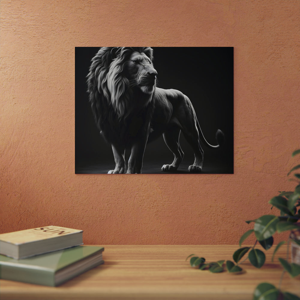 Lion dans la nuit - Tableau aluminium