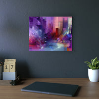 Violet fleuri dit.- Tableau aluminium