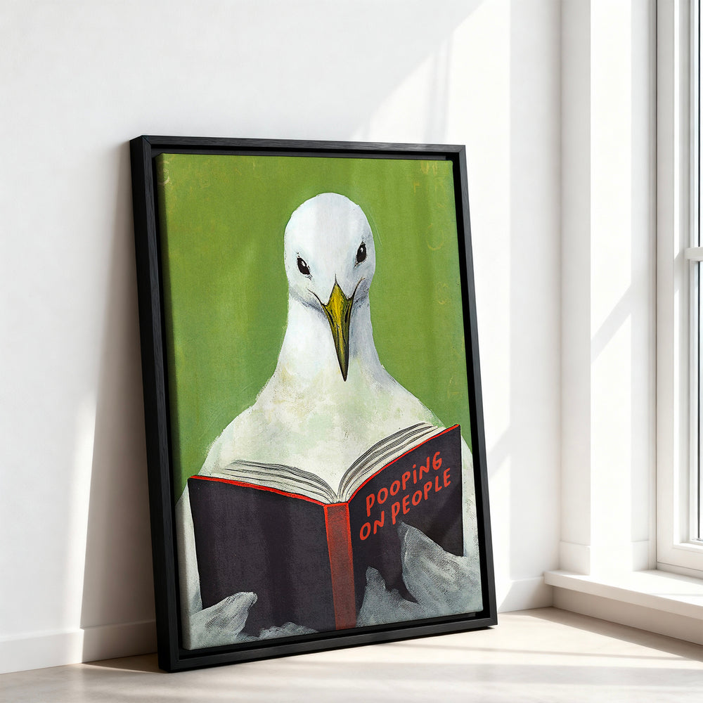 Le tableau accroché en situation dans un intérieur meublé.