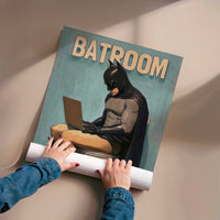 L'impression présentée en poster, sans encadrement, sur un mur neutre.