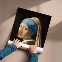 L'impression présentée en poster, sans encadrement, sur un mur neutre.