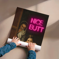 L'impression présentée en poster, sans encadrement, sur un mur neutre.