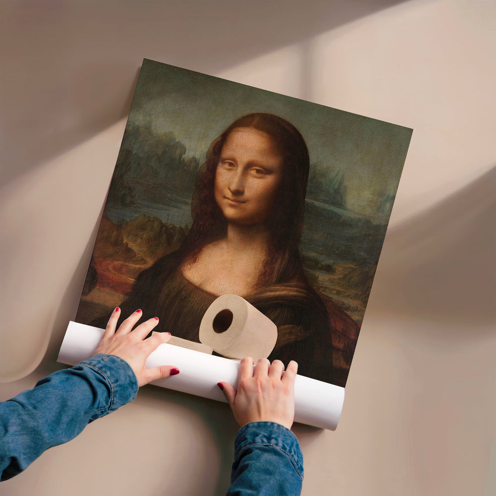 L'impression présentée en poster, sans encadrement, sur un mur neutre.