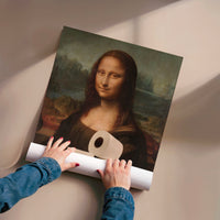 L'impression présentée en poster, sans encadrement, sur un mur neutre.