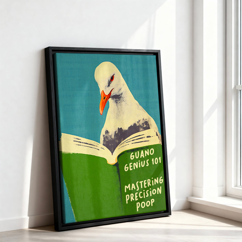 Le tableau accroché en situation dans un intérieur meublé.