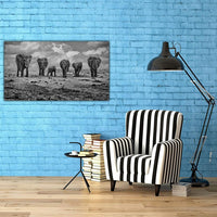 Photo d’Art Originale Groupe d'éléphants