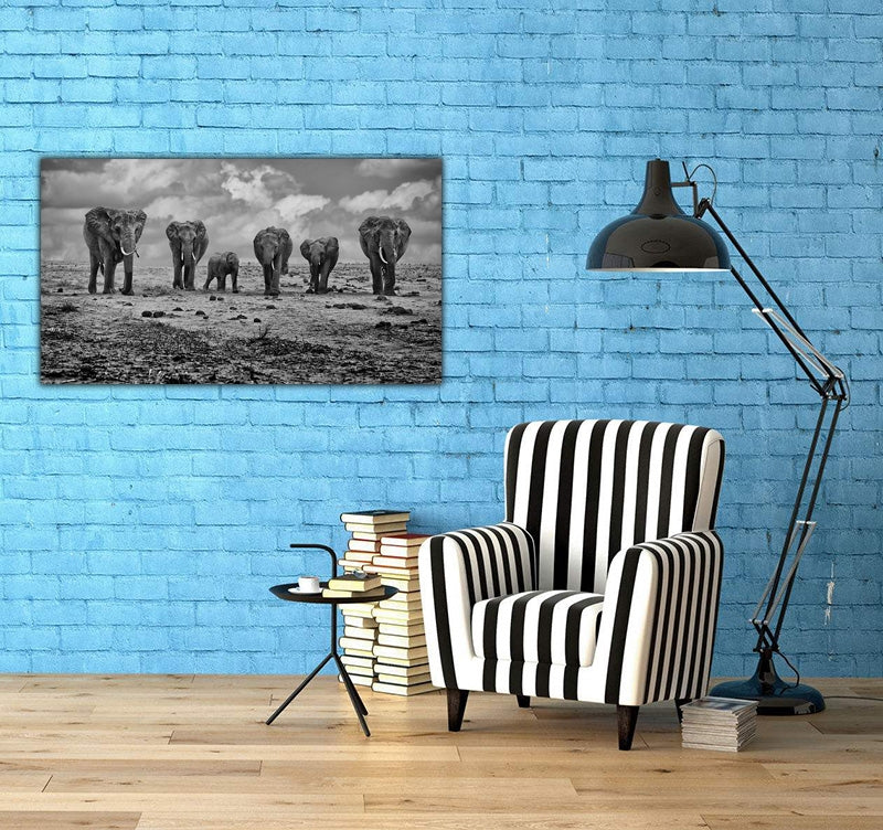 Original Art Photo Elephant Group