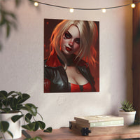 Harley Quinn rire et chaos tableau aluminium