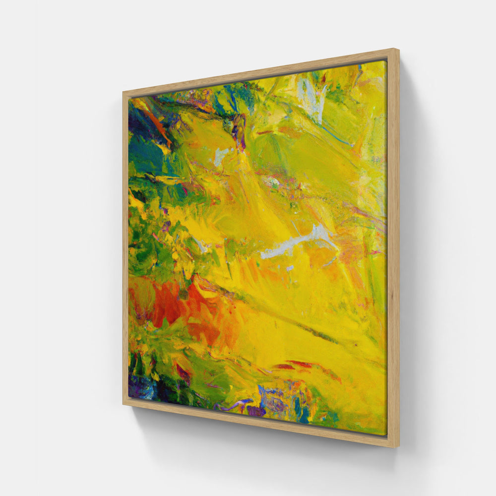 Yellow summer bright-Canvas-artwall-20x20 cm-Wood-Artwall