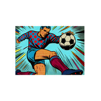 Foot touche goalee.- Tableau aluminium