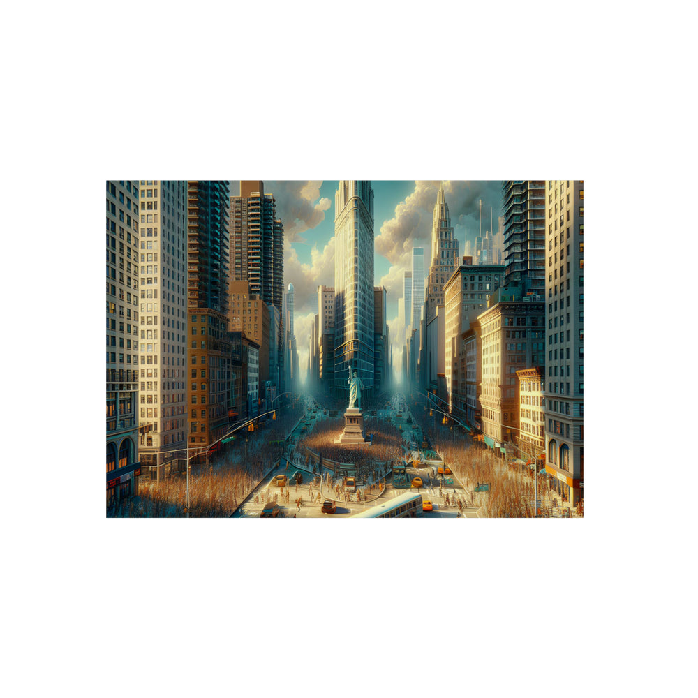 New-York, Forever, Love, Home.- Tableau aluminium