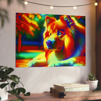 Chien Pop - Tableau aluminium