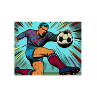 Foot touche goalee.- Tableau aluminium