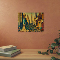 New-York Brille Toujours.- Tableau aluminium