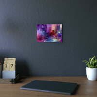 Violet fleuri dit.- Tableau aluminium