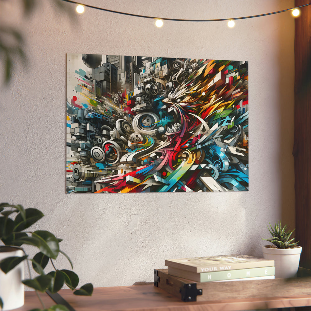 Graffiti Art Amour- Tableau aluminium