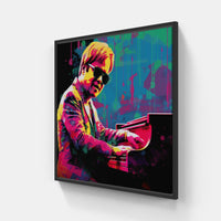Majestic Piano Composition-Canvas-artwall-20x20 cm-Black-Artwall