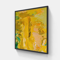 Yellow dream bright-Canvas-artwall-20x20 cm-Black-Artwall