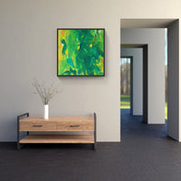 Green ripples in time-Canvas-artwall-Artwall