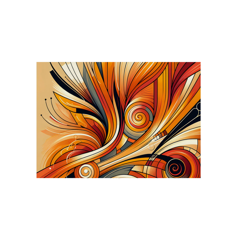 Orange soucis amour- Tableau aluminium