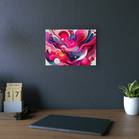 Vague rose ciel- Tableau aluminium